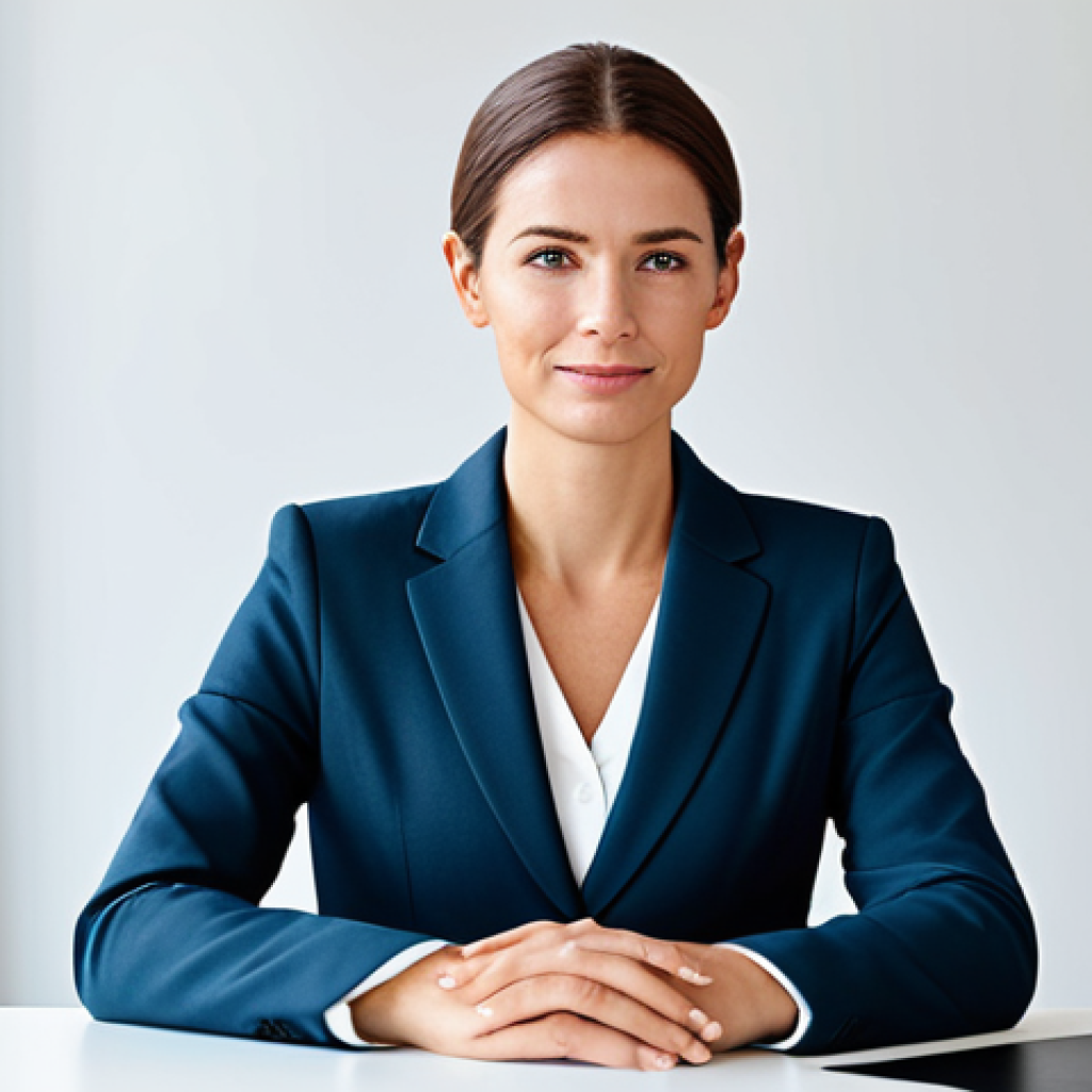 스타트업 마케팅 업무 경험 - **

"A professional businesswoman in a tailored, modest business suit, sitting confidently at a clea...