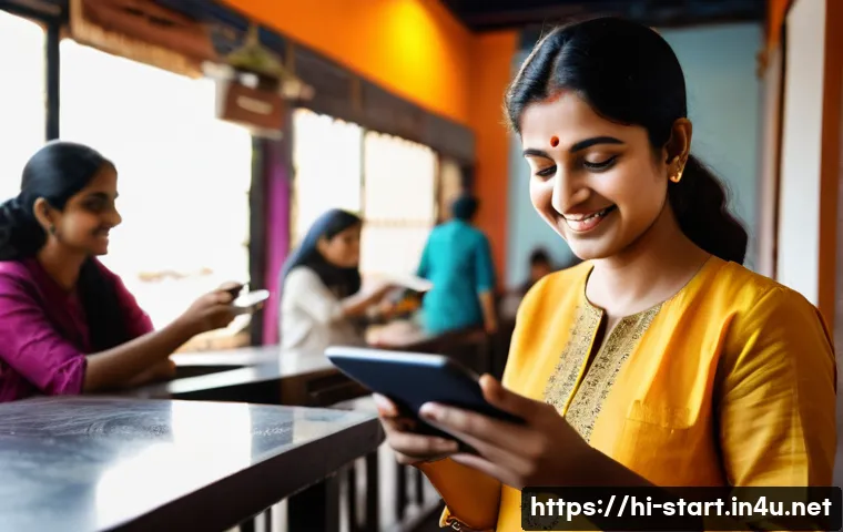 스타트업 마케팅 핵심 기술 - **Prompt:** A vibrant, bustling indoor cafe or a modern public space in India, filled with diverse y...